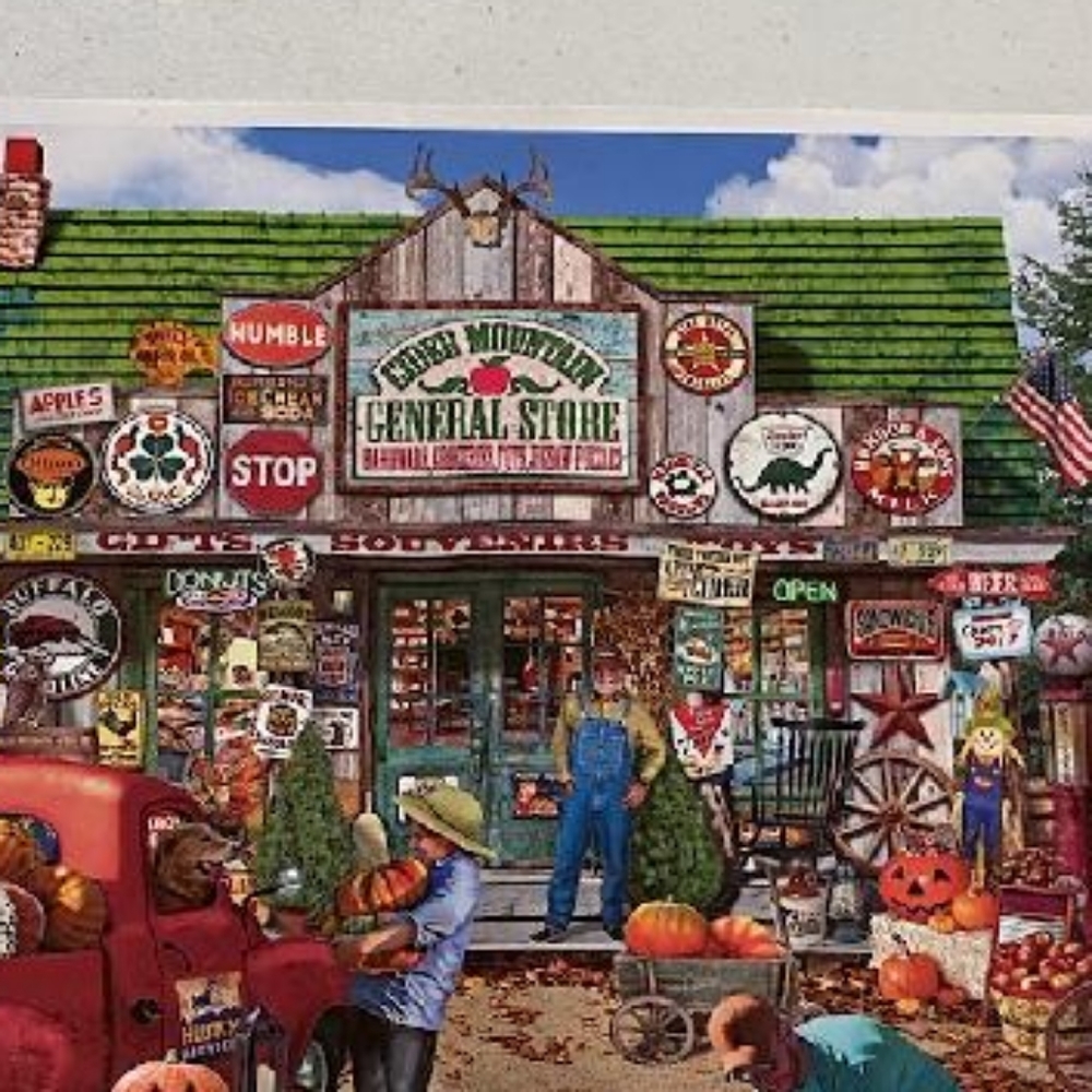 White Mountain Puzzle 1000 piece "Cider Mountain General Store"